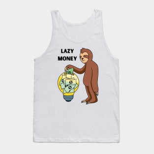 Lazy Money Sloth Tank Top